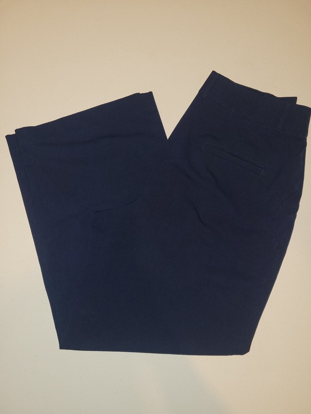 LOFT The Peyton Trouser Women's Navy Straight Dress Pants, 10